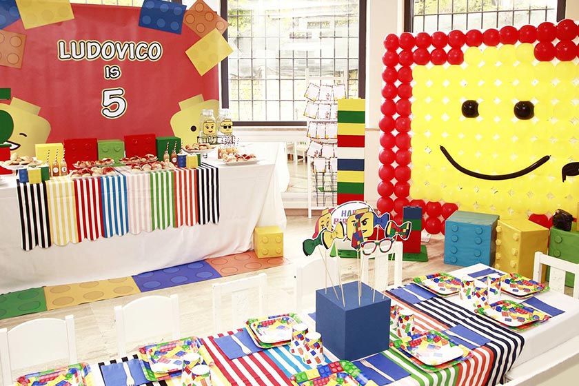 Festa a Tema Mattoncini Lego per Bambini Milano